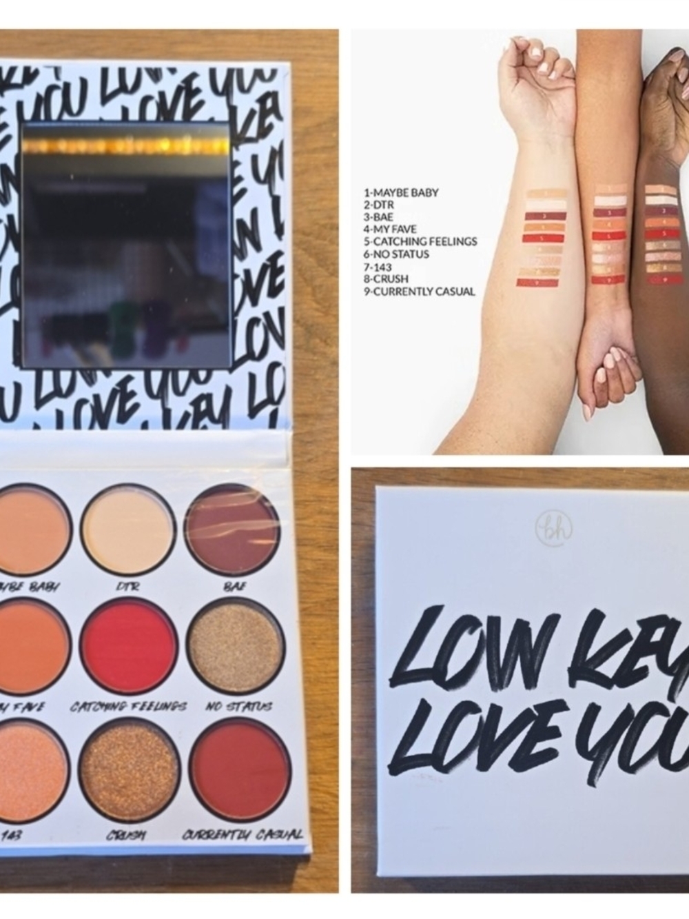 2 FOR $20. BH Cosmetics "Low Key Love You" Palette